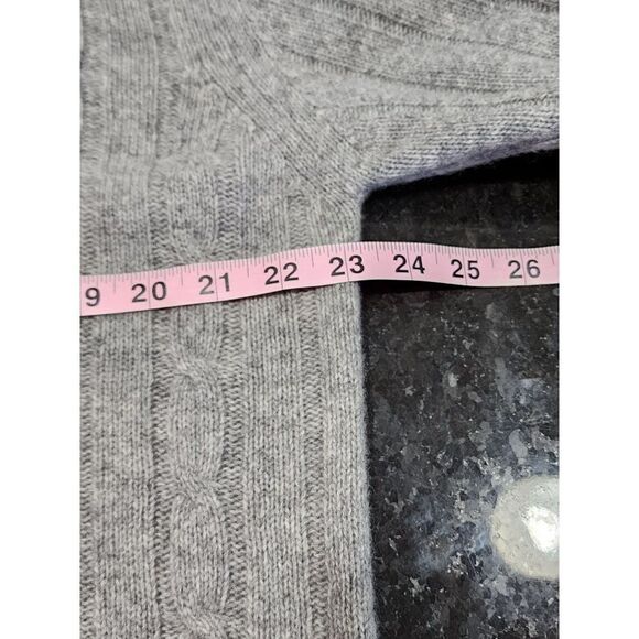 Daniele Blasi Grey Men's Pullover  Quarter Zip Sweater in Large - Picture 8 of 8